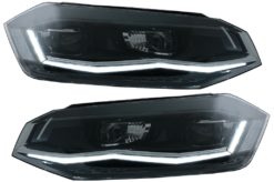 Full LED-frontlykter egnet for VW Polo AW MK6 (2018-2020) med Dynamic StartUp og Sequential Turning Lights
