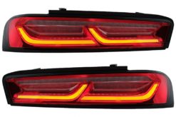 Full LED-baklys lysstang egnet for Chevrolet Camaro (05.2015-2018) Rød med sekvensielle dynamiske svinglys