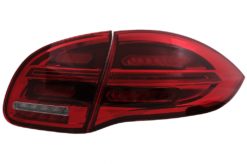 Alternative view of Full LED-baklykter egnet for Porsche Cayenne 958 E2 92A Prefacelift (2010-2015) Rød Hvit