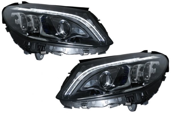 Full Multibeam LED-frontlykter egnet for Mercedes C-Klasse W205 S205 (2014-2018) LHD |