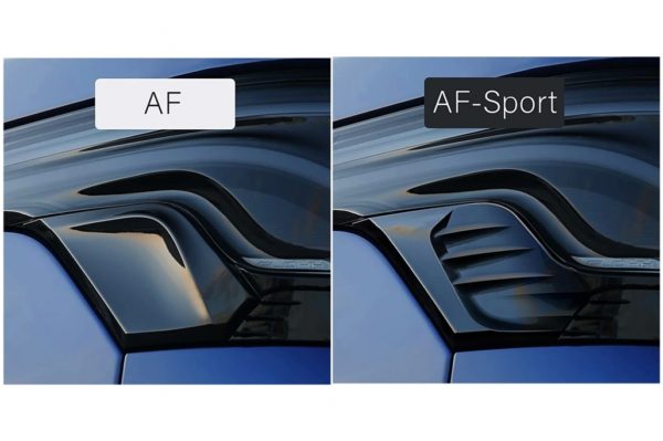 GL-5i GL-5X Baklykter Aerodynamisk Fin AF-Sport Klaffer Trim egnet for Range Rover Sport L494 (2013-2022) Svart