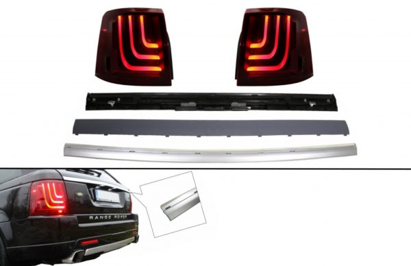 Glohh LED LightBar-baklykter med ombygging av bakluke bak bagasjerommet passer for Range Rover Sport L320 (2005-2011) GL-3 Dynamic Autobiography Design