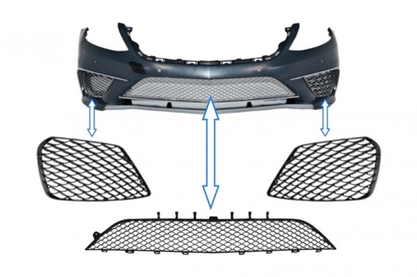 Grillmontering egnet for støtfanger foran Mercedes S-klasse W222 (2013-2017) S63 Look Piano Black |