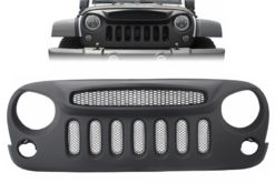 Alternative view of Grille Spectre Mask med CREE LED-frontlys Angel Eye og blinklys egnet for Jeep Wrangler Rubicon JK 2007-2017