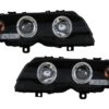 Halo Angel Eyes Frontlykter egnet for BMW 3-serie E46 Coupe Cabrio (04.1999-03.2003) Svart |