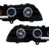 Halo Angel Eyes Frontlykter egnet for BMW 3-serie E46 Coupe Cabrio (04.1999-03.2003) Svart |