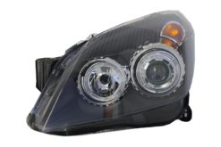 Alternative view of Lyskaster erstatning egnet for OPEL Astra H (2004-09) 2 Halo felger svart venstre side