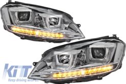 Alternative view of Frontlykter 3D LED DRL LED Blinklys egnet for VW Golf 7 VII (2012-up) Chrome