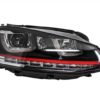 Frontlykter 3D LED DRL egnet for VW Golf 7 VII (2012-2017) RED R20 GTI Look LED Blinklys | Frontlykter 3D LED DRL egnet for VW Golf 7 VII (2012-2017) RED R20 GTI Look LED Blinklys |