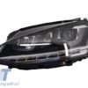 Frontlykter 3D LED DRL egnet for VW Golf 7 VII (2012-2017) Sølv R-Line LED-vendinglys | Frontlykter 3D LED DRL egnet for VW Golf 7 VII (2012-2017) Sølv R-Line LED-vendinglys |
