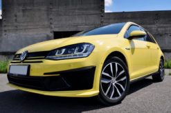 Alternative view of Frontlykter 3D LED DRL egnet for VW Golf 7 VII (2012-2017) Gul R400 Look LED-blinklys FLOWING Dynamic Sequential Turning Lights