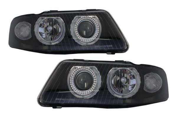 Frontlykter Angel Eye egnet for Audi A3 8L (09.2000-05.2003) Svart |