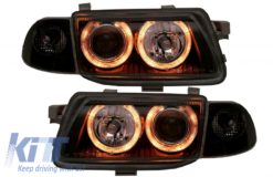 Frontlykter Angel Eyes egnet for Opel Astra F (10.1991-02.1998) Svart