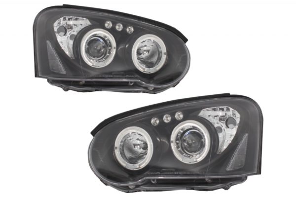 Frontlykter Angel Eyes egnet for Subaru Impreza II GD (2003-2005) Svart |