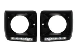 Alternative view of Frontlykter Deksler LED DRL Krom egnet for Mercedes G-klasse W463 (1989-2012) G65 Design med svarte frontlykter Bi-Xenon Look