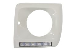 Alternative view of Frontlykter Dekker Hvit med LED DRL Kjørelys egnet for Mercedes G-Klasse W463 (1989-2012) G65 Design Chrome