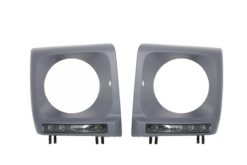 Frontlykter Dekker med LED DRL Kjørelys egnet for Mercedes G-Klasse W463 (1989-2012) G65 Design Svart