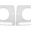 Frontlyktdeksler med LED DRL Kjørelys egnet for MERCEDES G-klasse W463 (1989-up) med frontlykter krom og blinklys G65 Design | Frontlyktdeksler med LED DRL Kjørelys egnet for MERCEDES G-klasse W463 (1989-up) med frontlykter krom og blinklys G65 Design |