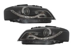 Frontlykter DAYLIGHT egnet for Audi A3 8P (05.2003-03.2008) DRL Sort