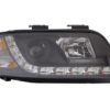 Frontlykter DAYLINE egnet for Audi A6 (06.2001-05.2004) DRL Sort |