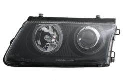 Alternative view of Frontlykter til VW Passat 3B (1996-2000) Sort med Halo-felger