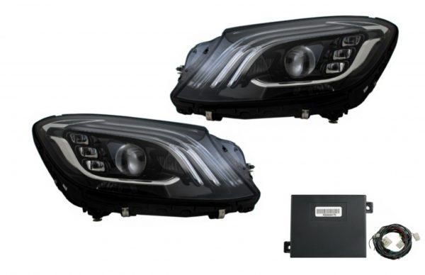 Frontlykter Full LED egnet for MERCEDES S-Klasse W222 Facelift Look OEM med adaptermodul |