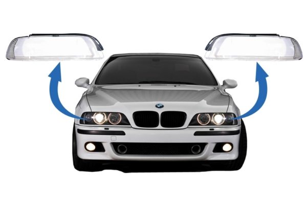 Frontlykter Brilleglass egnet for BMW 5-serie E39 Facelift (2000-2003)