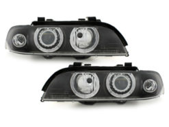 Frontlykter HID Xenon egnet for BMW Seria 5 E39 (09.1995-06.2003) Angel Eyes LCI Design Black