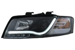 Alternative view of Hovedlykter LED DRL egnet for Audi A4 8E (10.2000-10.2004) Kjørelys Svart