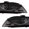 Hovedlykter LED DRL egnet for AUDI A4 B8 8K Avant (2008-2011) med LED-baklys svart/røyk | Hovedlykter LED DRL egnet for AUDI A4 B8 8K Avant (2008-2011) med LED-baklys svart/røyk |