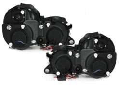 Alternative view of Frontlykter egnet for Mercedes CLK W208 (03.1997-04.2002) Angel Eyes 2 Halo Felger Svart