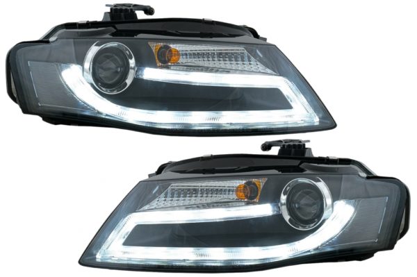 Frontlykter egnet for Audi A4 B8 8K (2008-2011) LED kjørelysstang Xenon Design LHD |