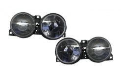 Frontlykter egnet for BMW 3-serie E30 (11.1982-06.1994) Sort