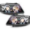 Frontlykter egnet for BMW 3-serie E90 E91 (03.2005-08.2008) Angel Eyes CCFL Black |