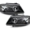 Frontlykter egnet for BMW 3-serie E90 E91 (03.2005-08.2008) Angel Eyes CCFL Black |