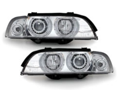 Frontlykter egnet for BMW 5-serie E39 (09.1995-06.2003) Angel Eyes Halo felger