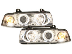 frontlykter som passer til BMW E36 Lim. 7.92-3.98_2 CCFL halo rims_chrome