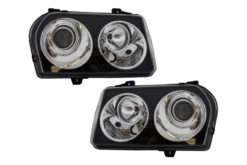 Frontlykter egnet for CHRYSLER 300 05-08 Sort