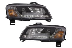 Frontlykter egnet for FIAT Stilo (2001-2008) Daytime Running Light Black
