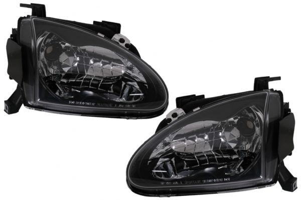 Frontlykter egnet for Honda CRX DEL SOL (03.1992-1997) Svart |