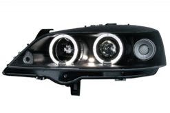 Alternative view of Frontlykter egnet for Opel Astra G 09.97-02.04 ANGEL EYES BLACK