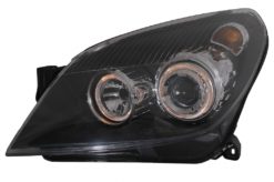Alternative view of Frontlykter egnet for Opel Astra H (03.2004-2009) Angel Eyes 2 Halo Felger Svart