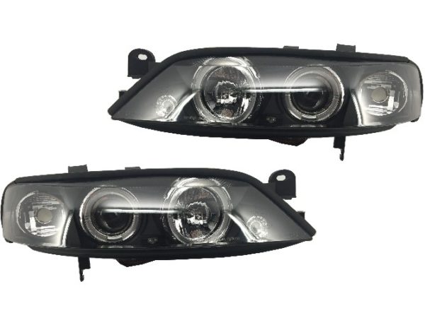 Frontlykter egnet for OPEL Vectra B (1996-1998) 2 Halo felger