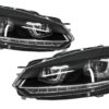 Frontlykter egnet for VW Golf 6 VI (2008-2013) Golf 7 3D LED DRL U-Design Flytende svinglys med baklys Full LED R20 | Frontlykter egnet for VW Golf 6 VI (2008-2013) Golf 7 3D LED DRL U-Design Flytende svinglys med baklys Full LED R20 |
