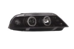 Alternative view of Frontlykter egnet for VW Passat 3BG (2000-2005) 2 Halo Felger Svart