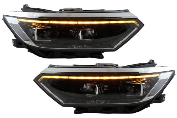 Frontlykter egnet for VW Passat B8 3G Facelift (2016-2019) LED 2020 Look med sekvensielle dynamiske svinglys |