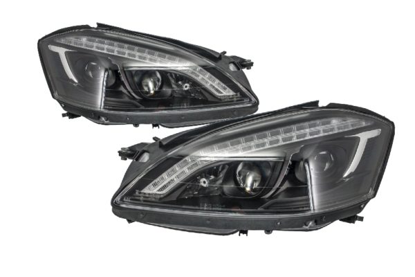 HID Xenon-lykter LED DRL - Mercedes S-Klasse W221 (2005-2009) W222 Look Black |