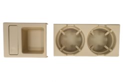 Holder kopp og myntboks egnet for BMW 3-serie E46 (1998-2005) Beige