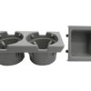 Holder kopp og myntboks egnet for BMW 3-serie E46 (1998-2005) Grå |