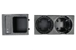 Holderkopp og myntboks egnet for BMW 3-serie E46 (1998-2005) Carbon Fiber Look